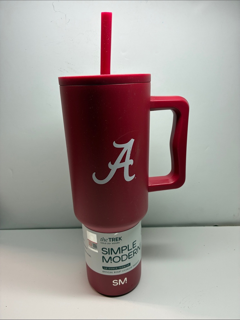 NEW NCAA Officially Licensed Alabama Crimson Simple Modern Trek Tumbler 40oz
